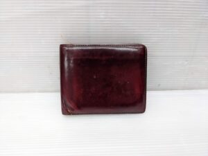 【財布修理】革財布　ほつれ縫い直し修理