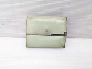 【財布修理】YVES SAINT LAURENT サンローラン財布全体補修、染め直し修理