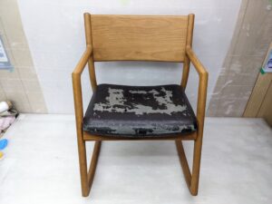 【椅子修理】ロッキングチェア 椅子座面張替え修理